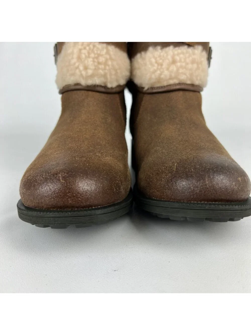 Ugg Womens Blayre III Shearling Boots Brown Waterproof Leather 1095153 size 6.5